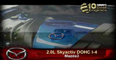 Ward&#039;s 10 Best Engines: Mazda 2.0L Skyactiv DOHC I-4